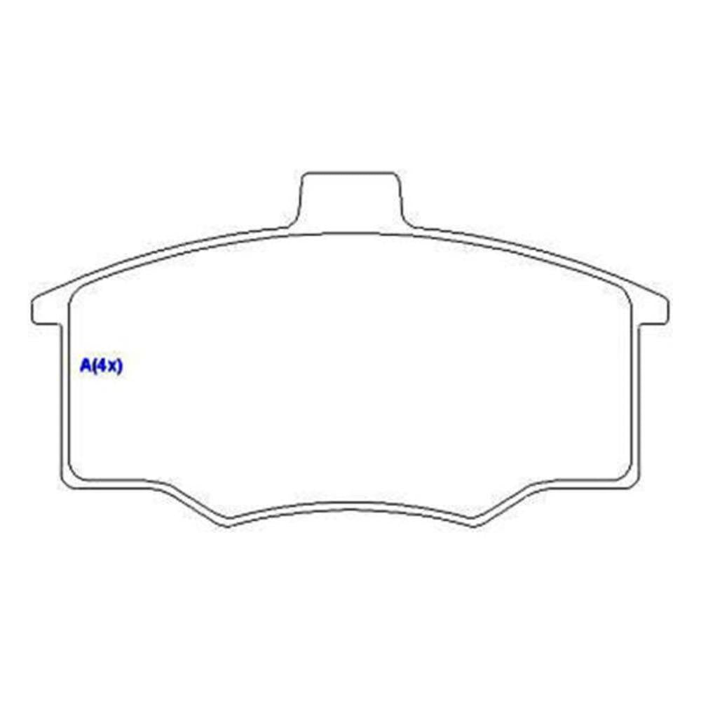 Pastilha de Freio Syl 1091 GM Monza/Ipanema/Kadett, Ford Pampa/Del Rey/Belina II/Belina Del Rey/Scala