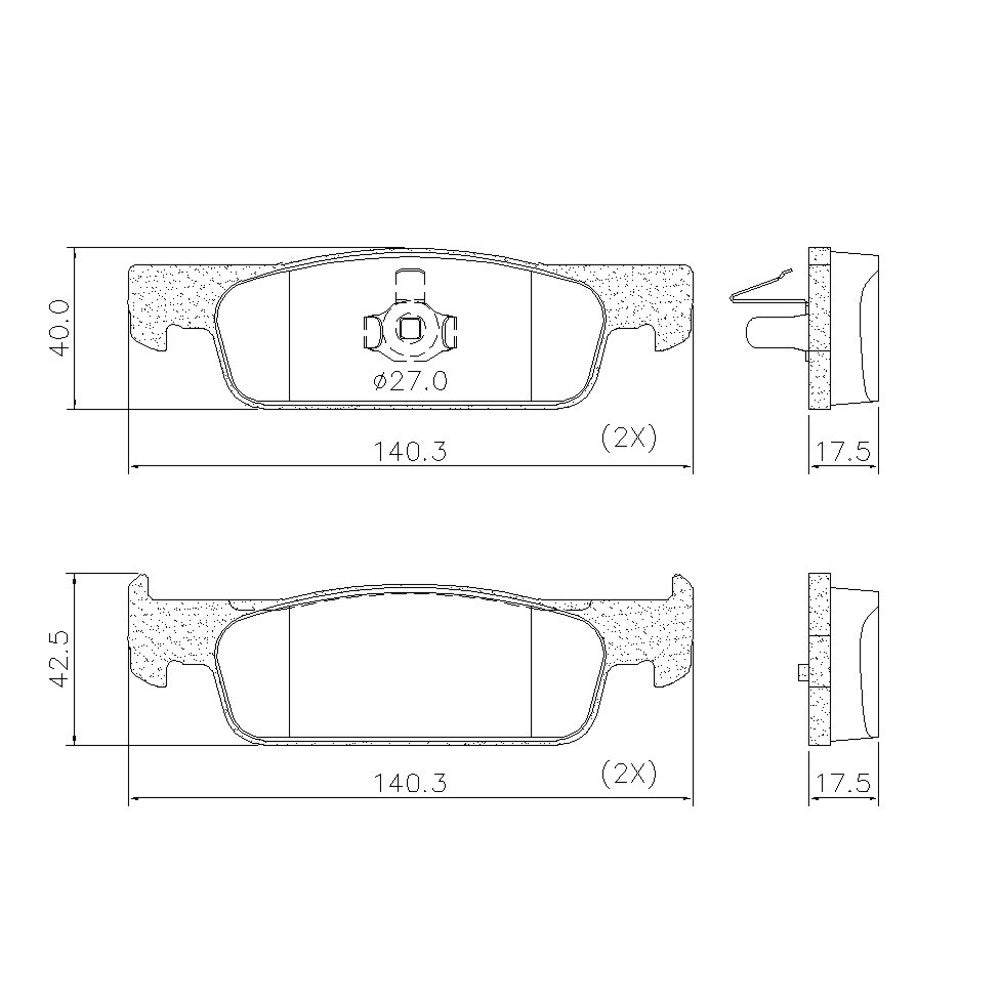 Pastilha de Freio Fras-le P-1483 Renault SANDERO/STEPWAY II (B8_)/LOGAN/STEPWAY II (L8_)/SANDERO/STEPWAY I (BS_)/Logan I (LS_)