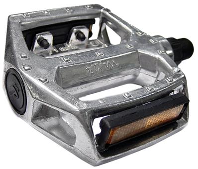 Pedal Free Style, Feimin Fp-965, Alumínio, Natural, Eixo Boro 1/2, Esferas, Refletor, 108x100mm, 439 Gramas Ningbo – Par – foto 1