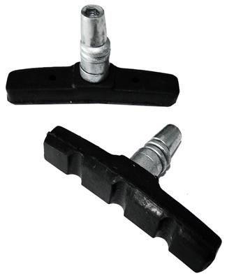 Sapata de freio 70mm preto para V-Brake, parafuso e porca Allen incluídos