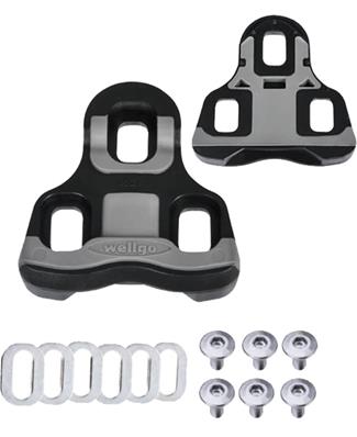 Taquinho, Road, Look Kéo / prime R, Wellgo Rc-7c, Nylon, Flutuação 0 / fixo, com Parafusos, Preto – Jogo – foto 1