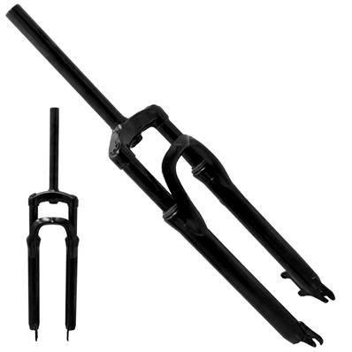 Garfo MTB Aço Preto Suspensão 29 Ahead 28,6x25,4x250mm - Logan - 38mm