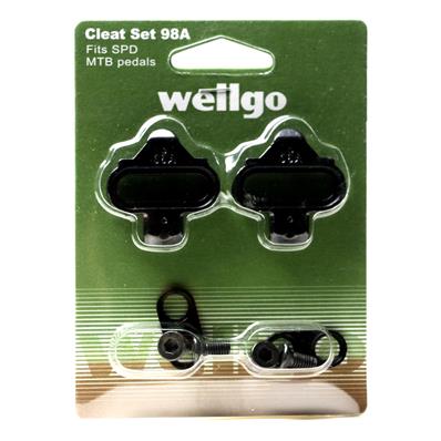 Taquinho, Mtb, Spd, Wellgo Wpd98a, Aço, Flutuação 0 / fixo, com Parafusos / arruelas, Compatível Shimano Sh51, Preto – Jogo – foto 1