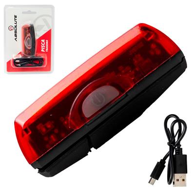Pisca Traseiro, 16 Leds, 8 Modos, Recarregável Usb, Absolute Jy-6102t, Ipx4, Preto – foto 1