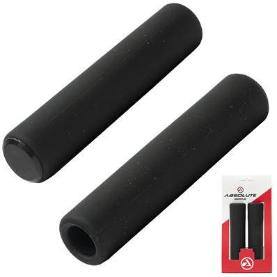 Manopla Absolute Sg3 Silicone Preto, Tampas de Guidão, 135mm