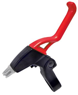 Maçaneta para V-brake Curta com Retorno Rápido Alumínio Azul com Base Azul Logan – foto 1
