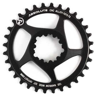 Coroa Absolute Prime D 32D, 6Mm, P/ Sram, Alum.7075, P/Quadros 135Mm, 9-12V, 84g