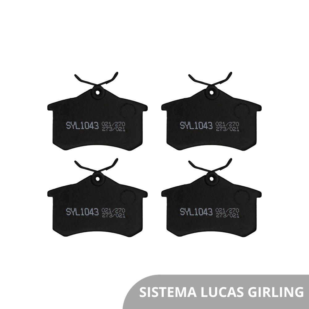 Pastilha de Freio Syl 1043 Peugeot 307/308/408/2008/405, Citroen C3/C4 Lounge/C4/C4 Pallas/DS3/C8, Renault Megane/Fluence/Scenic/Gran Tour