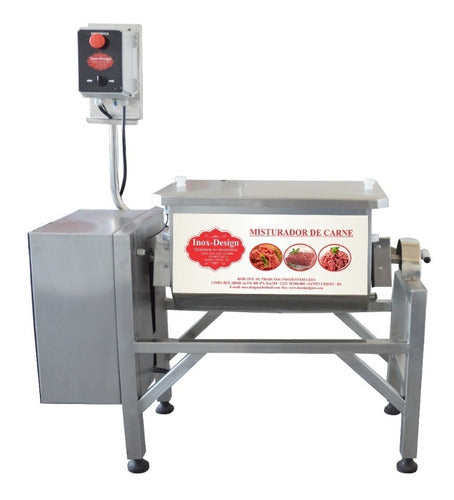 Misturadeira De Carne Industrial 60 Litros Misturador Inox