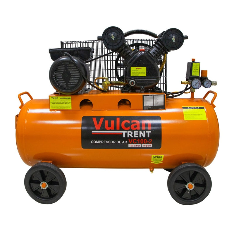 Compressor Ar 100l 3hp 8 Bar 116 Psi 10 Pes 220v Vc100-2