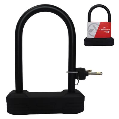 Cadeado Absolute U-Lock Monster 180X250Mm, Hastes Aço, Cilindro Anti Violação, 2 Chaves.