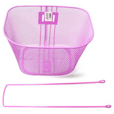 Cesta Aro 26 Oval Média [31.5x23x22cm] Aço Encapado Rosa com Suporte e Haste Logan – Jogo – foto 1