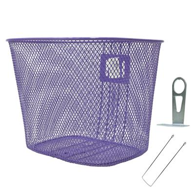 Cesta Aro 24 Grande [28x22x22cm] Aço Encapado Lilás com Suporte e Haste Logan – Jogo – foto 1