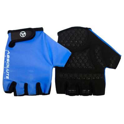 Luva, Absolute Outfit Nero, Palma Couro Sintético com Acolchoamento, Fecho com Velcro, Lycra Nas Costas, Azul / branco, P – Par – foto 1