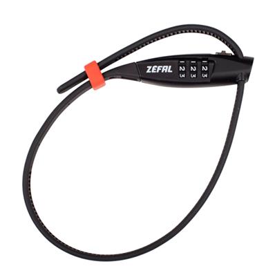 Cadeado, Segredo, Abraçadeira, Zéfal K-traz Zip3, Cabo Aço Revestido com Plástico, 450mm, Preto, 88g Zefal – foto 1