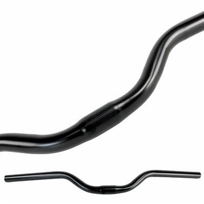 Guidão Aço, Mtb, 25,4x580mm, Altura 50mm, Preto, Espessura 1,2mm - Jiangsu Wencun – foto 1