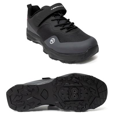 Sapatilha, Mtb, Absolute Wild EX, Cabedal Microfibra + Tecido Sintético, Sola Eva + Nylon + Borracha, Fecho Cadarço + Velcro, Preto / cinza – Par – foto 1