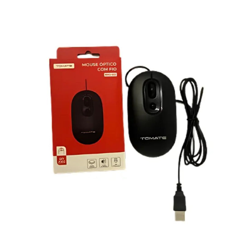 Mouse Optico Com Fio 2000 Dpi 1.5m Tomate Mmo-S03