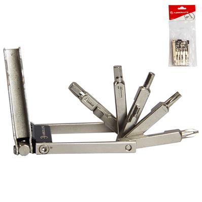 Canivete, 12 Funções Absolute Slim 12, Allen 2/2.5/3/4/5/6mm, Fenda, Philips, Torx T25, Chave Corrente, Chave Rraio 14/15g, Aço – foto 1