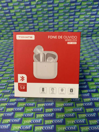 Fone De Ouvido Mtf-8006 Tomate - Bt 5.0 Sem Fio Recarregável