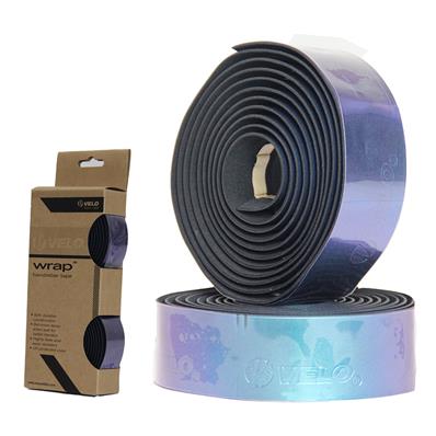Fita de Guidão, Velo Vlt-7109, PU, Shockproof, Absorve Vibrações, com Tampas, Oil Slick – Par – foto 1