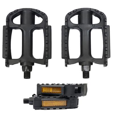 Pedal Mtb, Mixieer Mx-p685, Plástico, Preto, Eixo 9/16, com Bucha, Refleto – Par – foto 1
