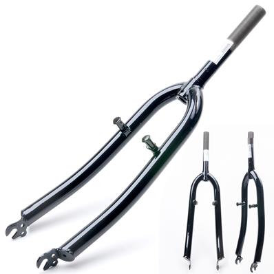 Garfo Aco Preto 26 Mtb com Pivo 22.2mm - Canote 160mm - Rosca 80mm.