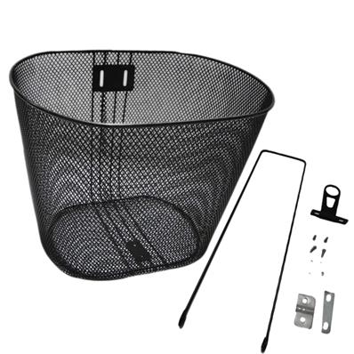 Cesta Aro 24 Grande [28x22x22cm] Aço Encapado Preto com Suporte e Haste – Jogo – foto 1