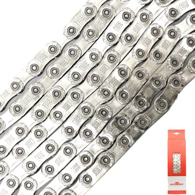Corrente, 12v, Index, Sun Race CN12E1E Flat Top, 126 Elos, para E-bikes, Placas / pinos Reforçados, Comp / padrões Shimano / sram – foto 1