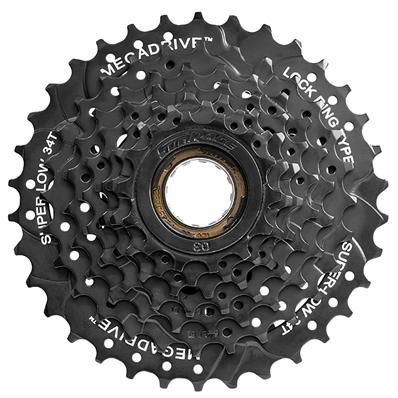 Roda Livre, 7V, 14-34d, Sun Race M300, Aço, Marrom / preto Sunrace – foto 1