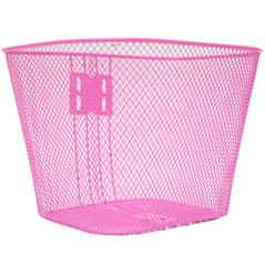 Cesta Aro 26 Oval Média [31.5x23x22cm] Aço Encapado Rosa com Suporte e Haste – Jogo – foto 1