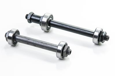 Eixo Usinado Furado, Dianteiro 108mm, 73mm Entre Batente, 2X Rolamento 6000 2rs, Traseiro 145mm com Espac, 77mm Entre Batente – Par – foto 2