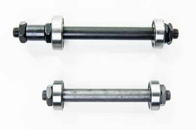 Eixo Usinado Furado, Dianteiro 108mm, 73mm Entre Batente, 2X Rolamento 6000 2rs, Traseiro 145mm com Espac, 77mm Entre Batente – Par – foto 3