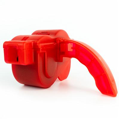 Limpador de Corrente, Absolute Smartclean, Nylonm, Duas Escovas Giratórias / envolvem a Corrente, Vermelho – foto 1