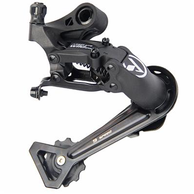 Câmbio Traseiro, 9V, Absolute Wild Sport, Cog Max 34t, Cap Total 45t, Comp / shimano, Cage Aço, Preto, sem Cx – foto 1