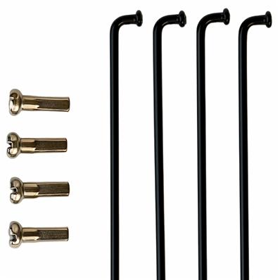 Raio Inox Preto, com Niple, 2,0 x 275mm J – foto 1