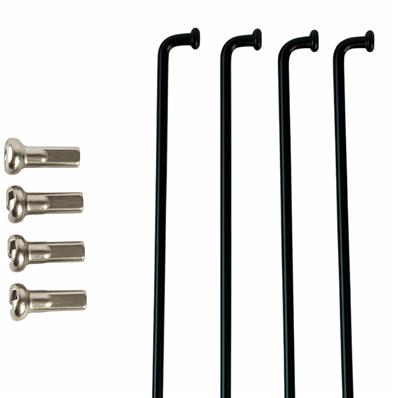 Raio Inox Preto, com Niple, 2,0 x 293mm J – foto 1