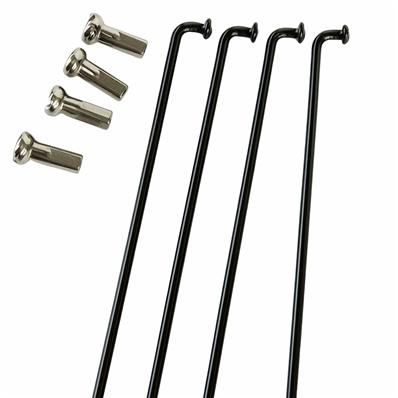 Raio Inox Preto, com Niple, 2,0 x 295mm J – foto 1