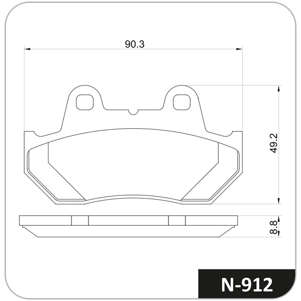 Pastilha Linha Street Cobreq N-912 Honda Cbx 750