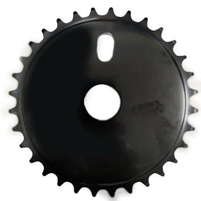 Roda Dentada, Aço, 32 Dentes, Fechada, Preto, sem Furos Longheng – foto 1