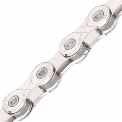 Corrente, 9/10/11v, Index, Kmc Xglide 1/2X11/128X118 Elos, Compatível Cues / linkglide, Cinza / cinza – foto 1