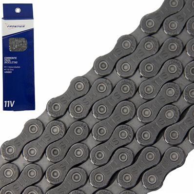 Corrente 1/2 x 11/128 x 116 Elos, para 11 Velocidades, Cinza, Acompanha Power-link CL555 Frontier By Kmc – foto 1