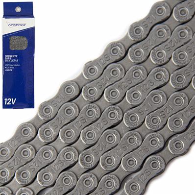 Corrente 1/2 x 11/128 x 126 Elos, para 12 Velocidades, Cinza, Acompanha Power-link CL552 Frontier By Kmc – foto 1