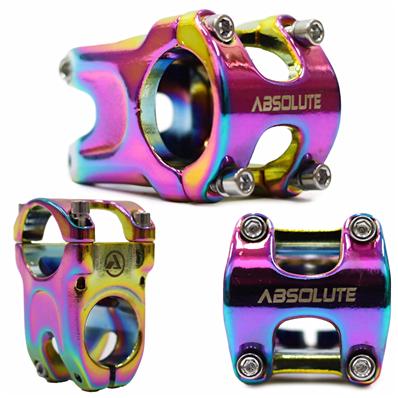 Suporte de Guidão, 31.8X Absolute Hs175, Alumínio, Oil Slick, 31.8mmx35mm, 0º, 4 Parafusos, 140g – foto 1