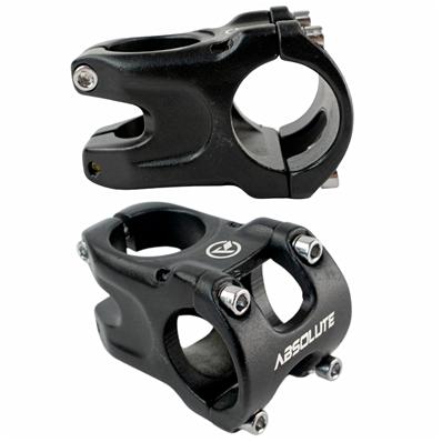 Suporte de Guidão, 31.8X Absolute Hs175, Alumínio, Preto, 31.8mmx35mm, 0º, 4 Parafusos, 140g – foto 1