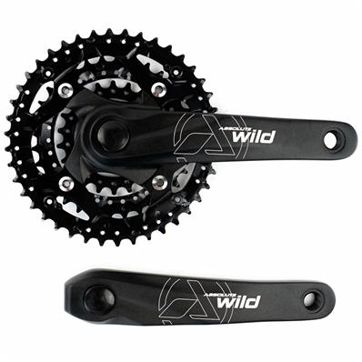 Pedivela, Alumínio, Absolute Wild, 170mm, 22/32/42D Aço, para Ponta Quadrada, 3x9v, Preto, sem Caixa – Jogo – foto 1