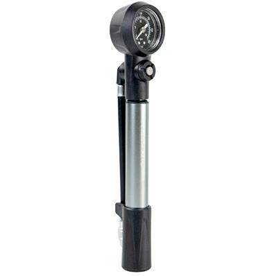 Bomba de Suspensão / pneu Absolute Nero, 300 Psi, Alumínio / nylon, com Manômetro, Botão Conversor Alta Pressão / alto Volume, Schrader – foto 1