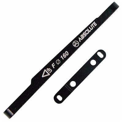 Adaptador de Freio Dianteiro, Flat Mount 160mm, Absolute, Alumínio, Preto – foto 1