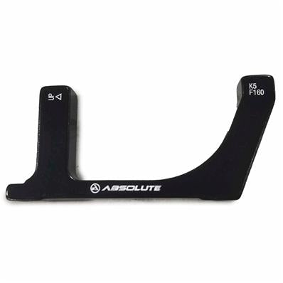 Adaptador de Freio Dianteiro, Flat Mount / post Mount 160mm, Absolute, Alumínio, Preto – foto 1