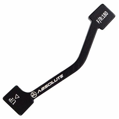 Adaptador de Freio Dianteiro / traseiro, Post Mount 180mm, Absolute, Alumínio, Preto – Jogo – foto 1